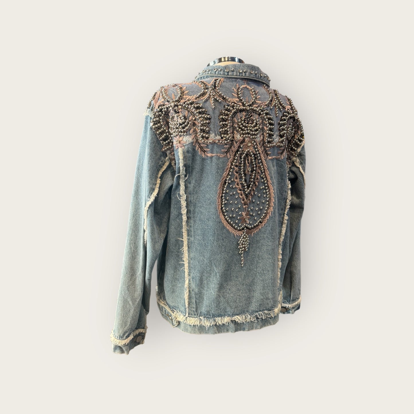 Chaqueta vaquera denim bordada