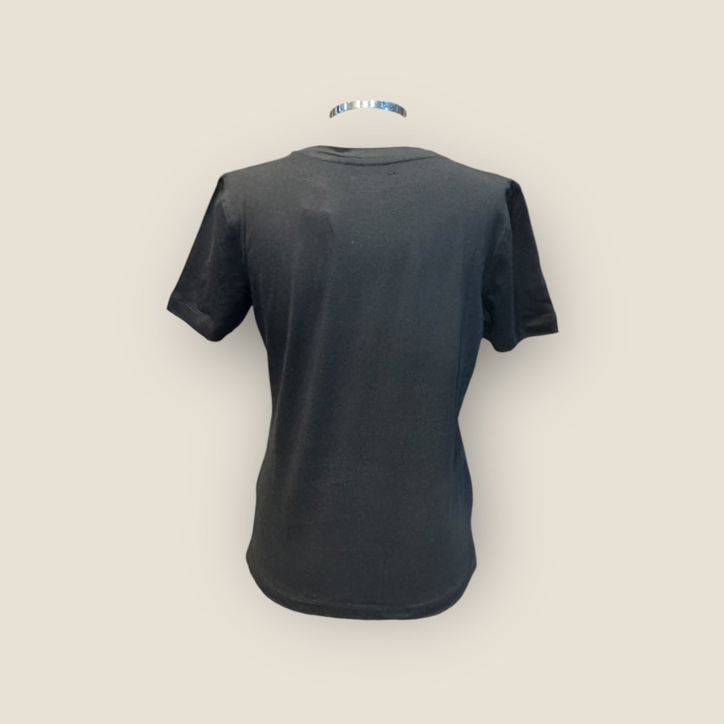 Camiseta calavera con tibias strass