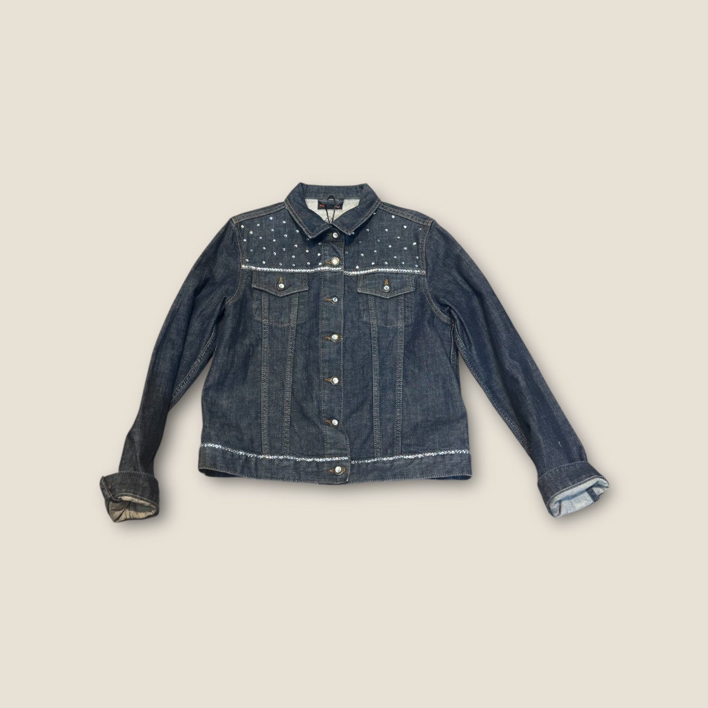 Chaqueta vaquera Strass