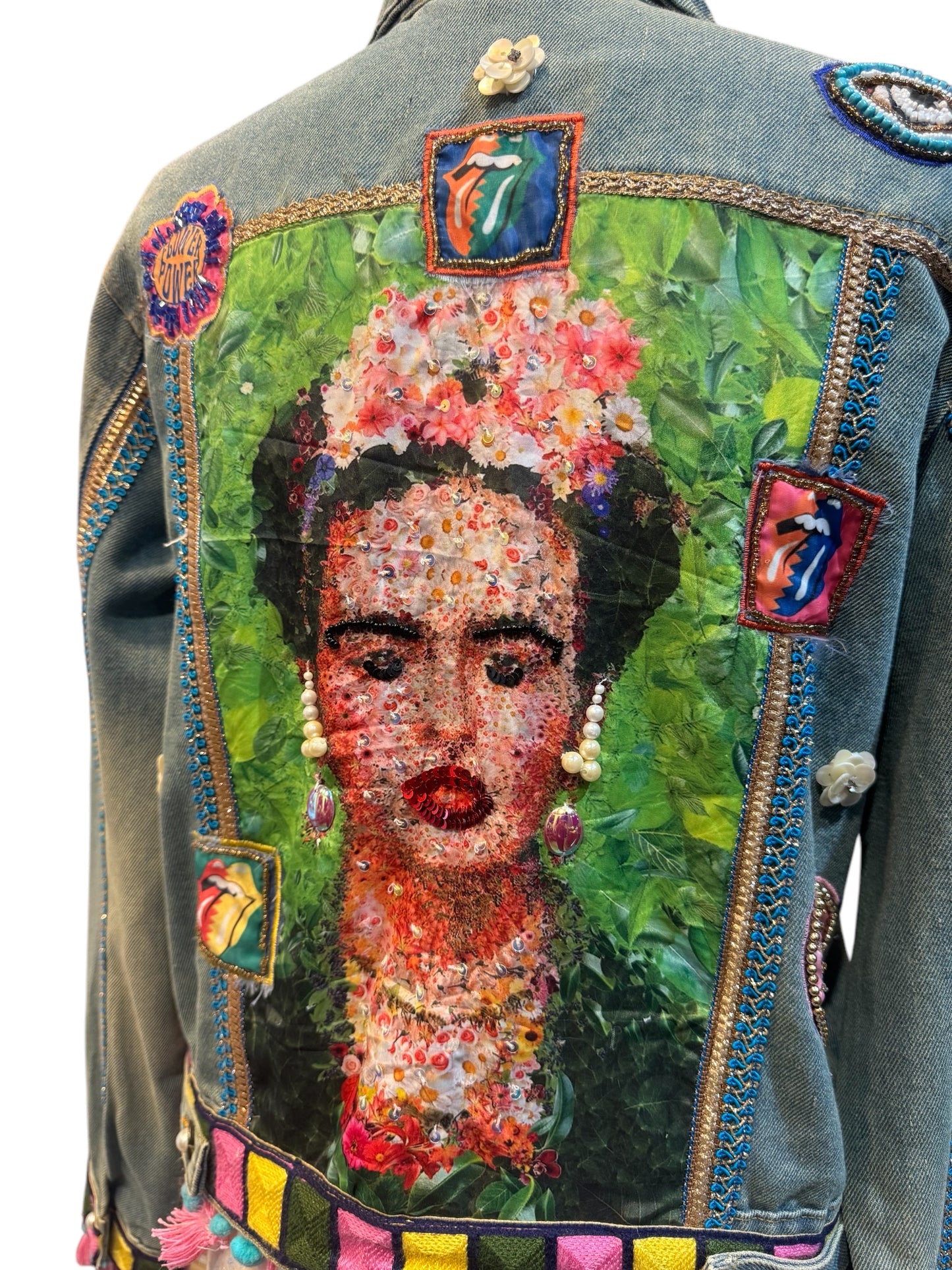 Chaqueta vaquera Frida con abalorios