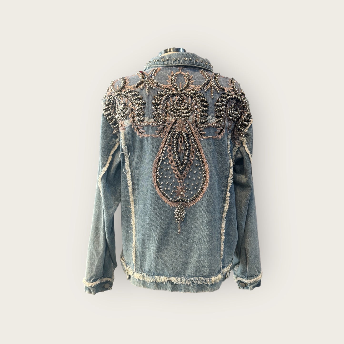 Chaqueta vaquera denim bordada