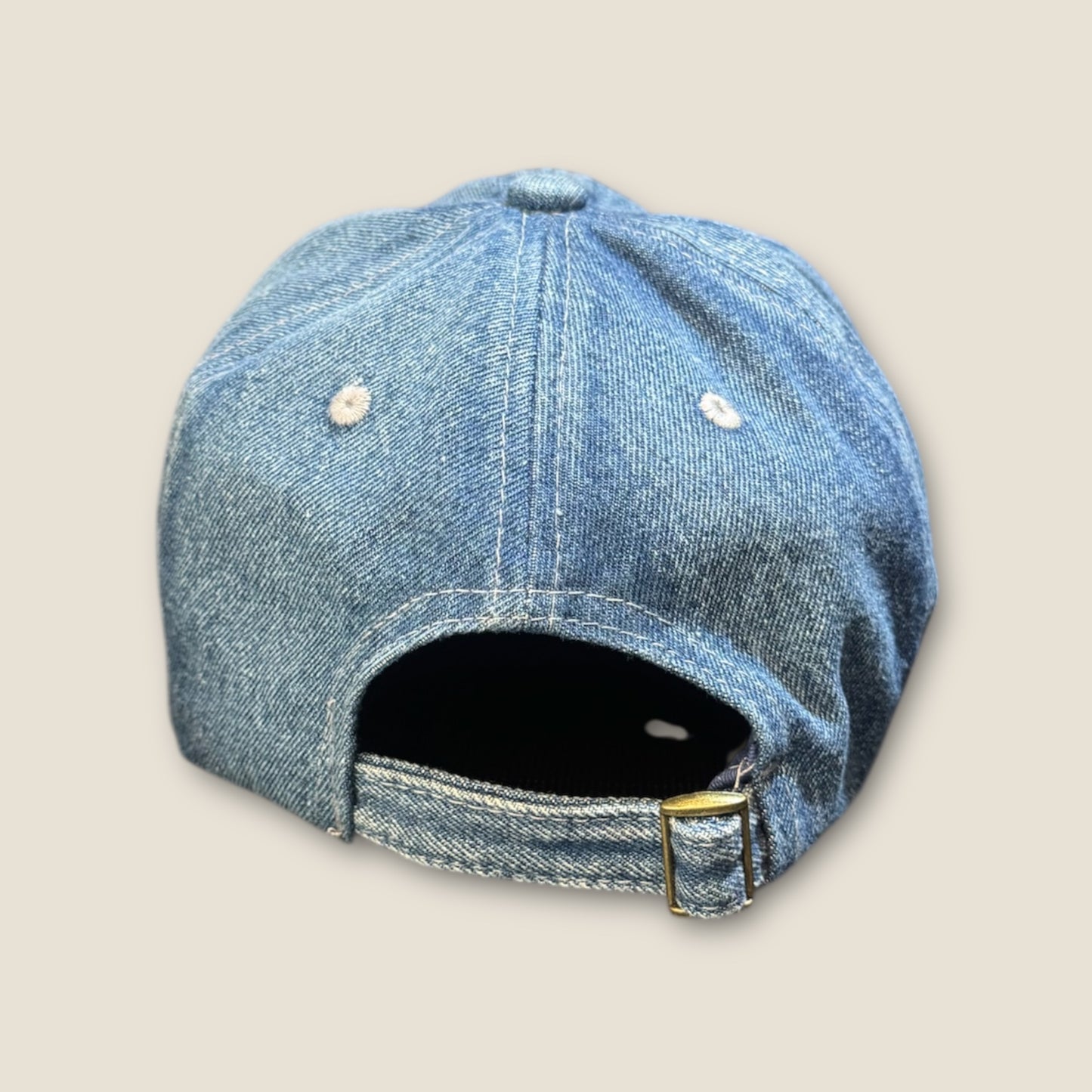 Gorra denim con calavera