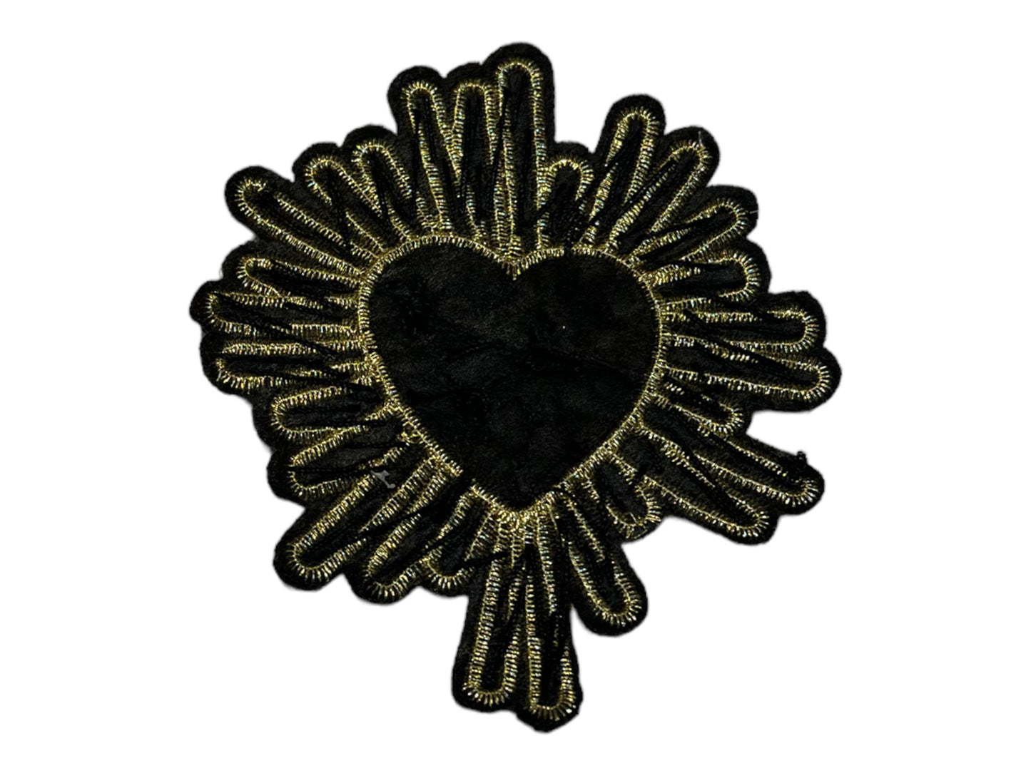 Parche corazón pedreria