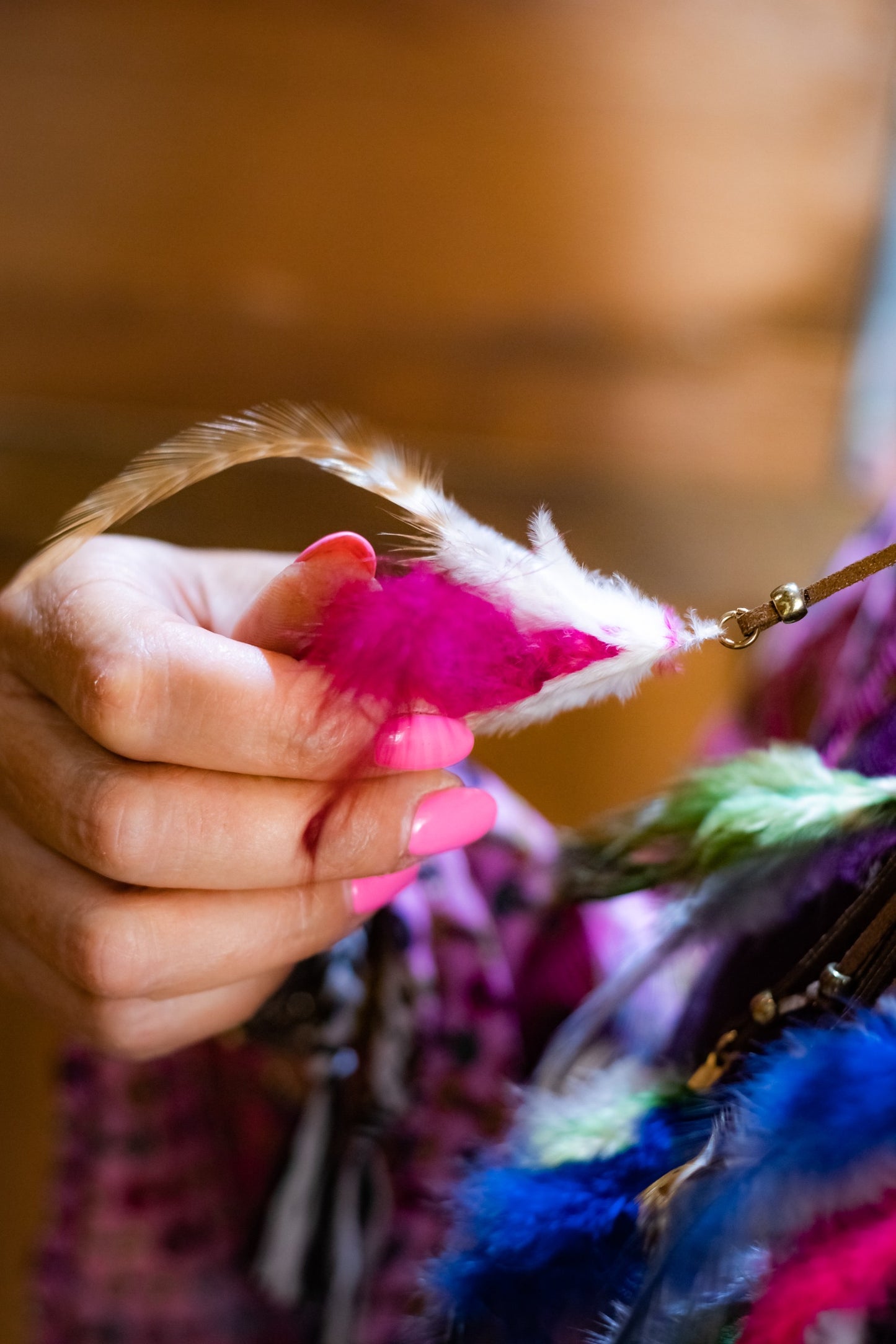 Collar plumas