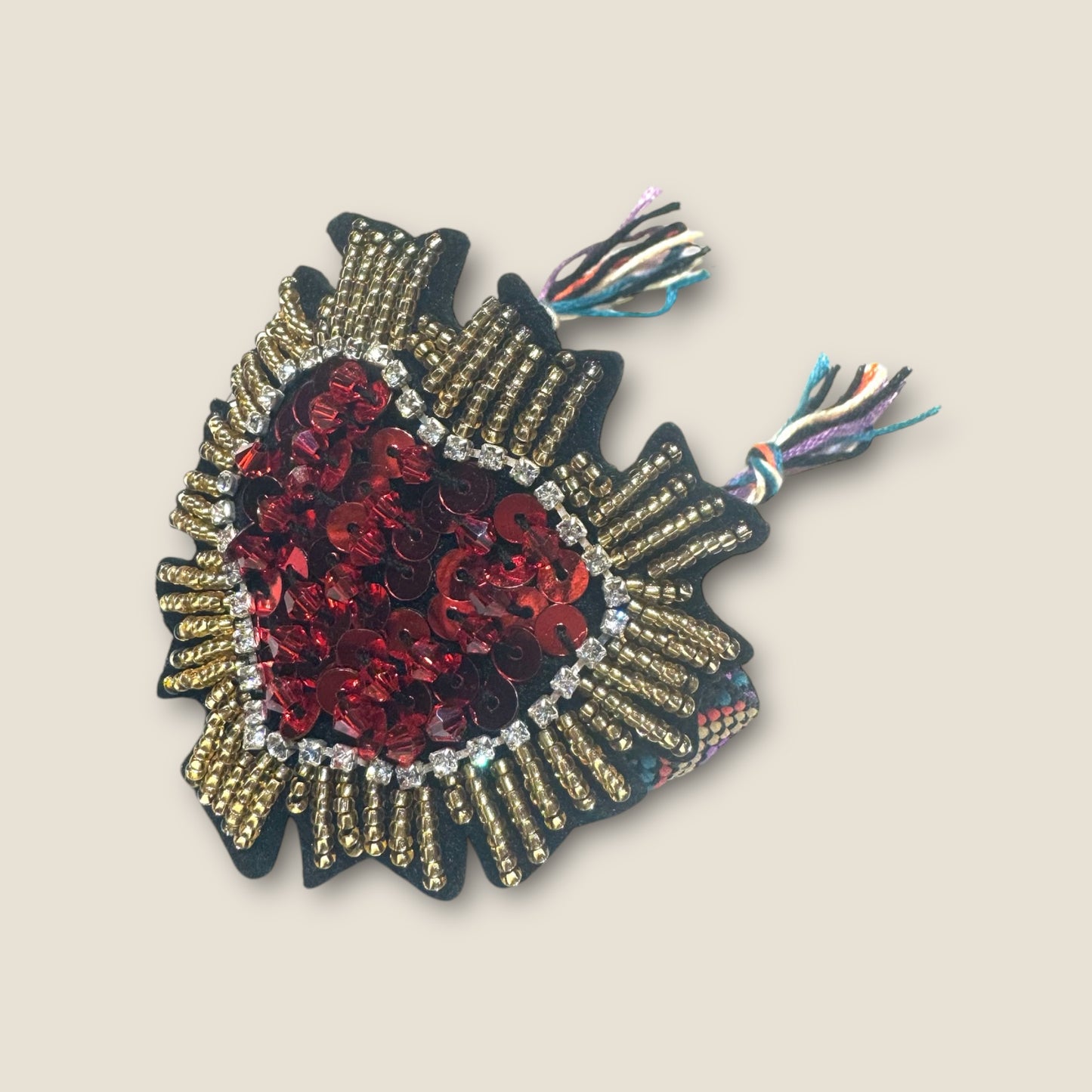 Pulsera macramé corazón
