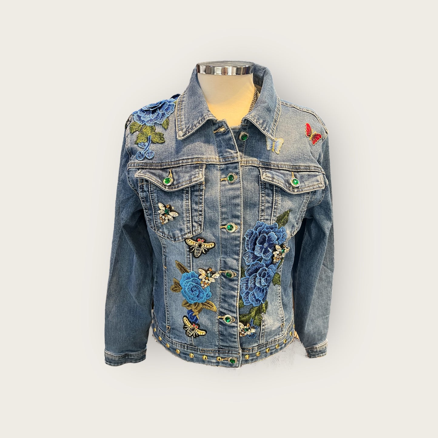 Chaqueta Vaquera Pavo Real