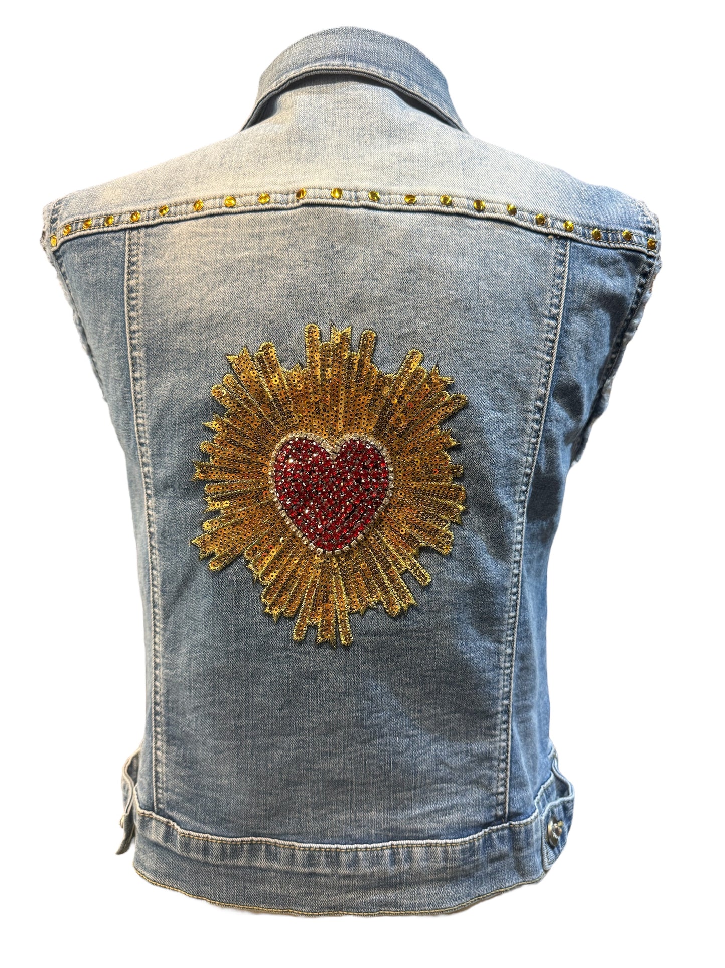 Chaleco vaquero Sagrado corazón