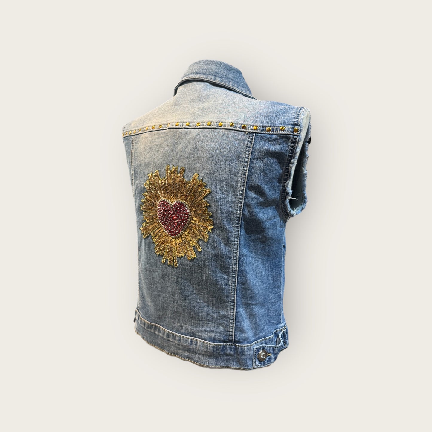 Chaleco vaquero Sagrado corazón