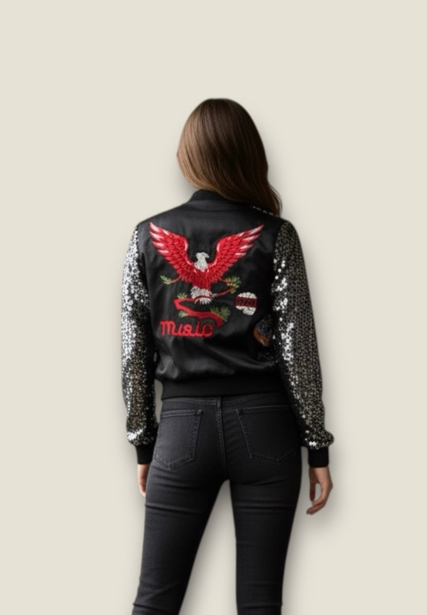 Bomber lentejuelas