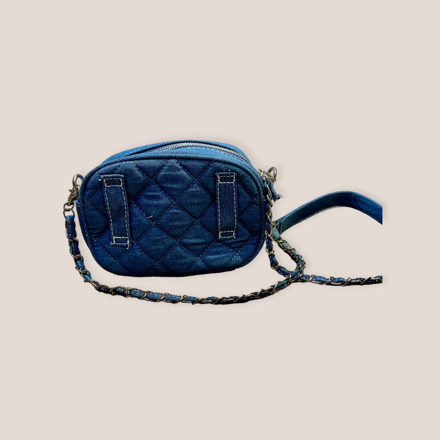 Bolso vaquero bandolera con calavera strass
