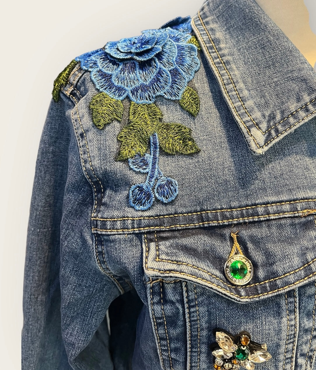Chaqueta Vaquera Pavo Real