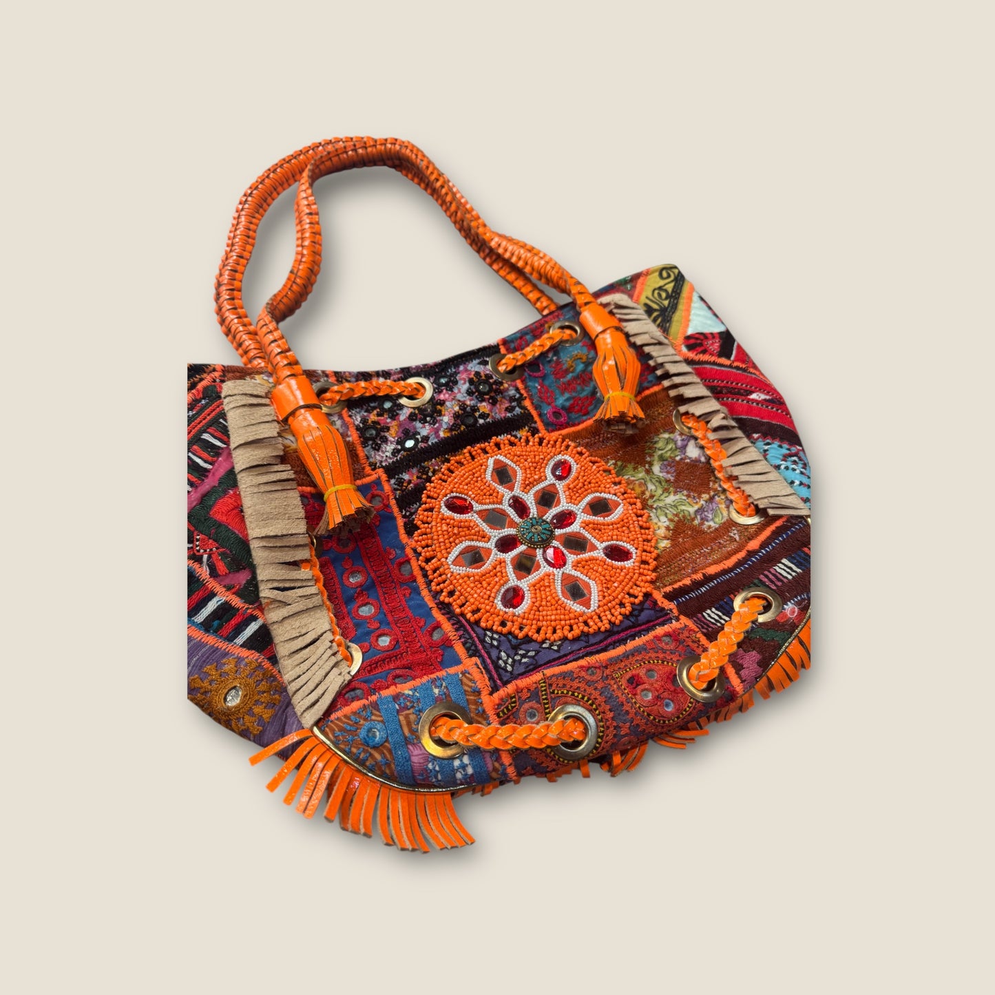 Bolso boho chic naranja