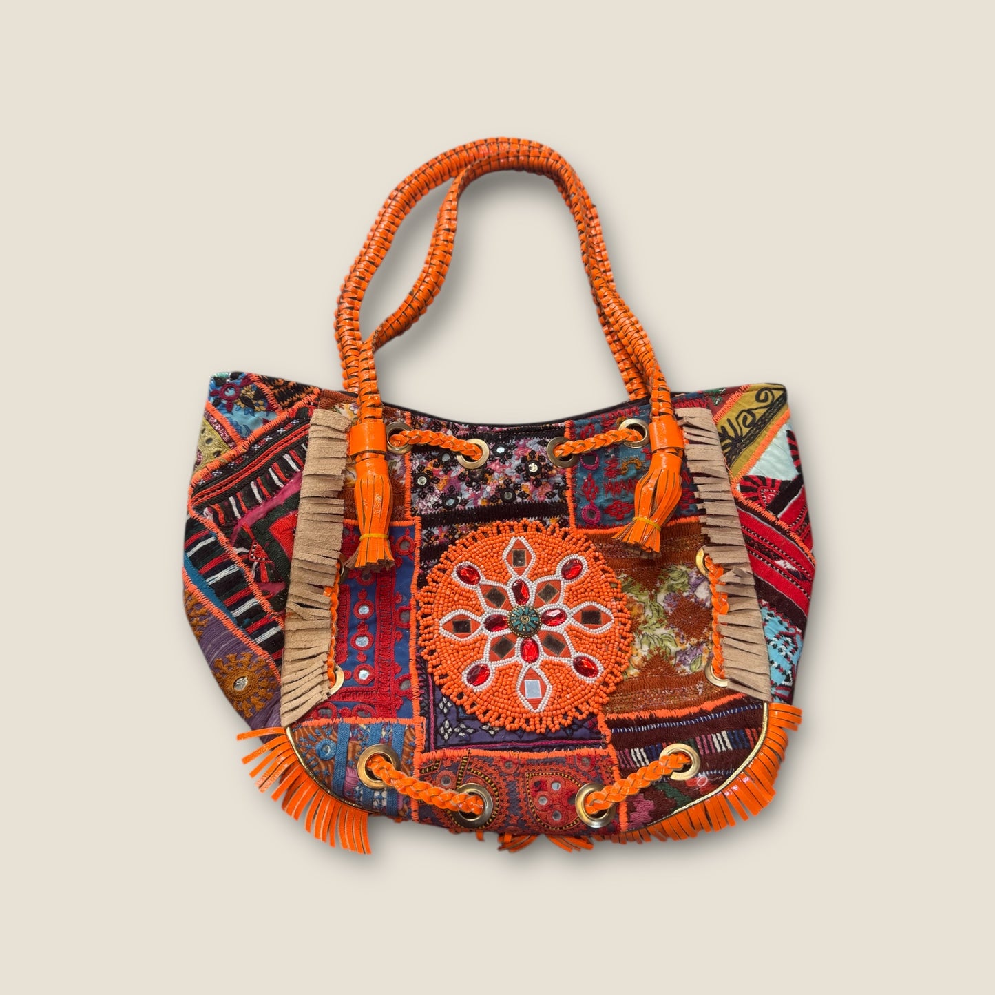 Bolso boho chic naranja