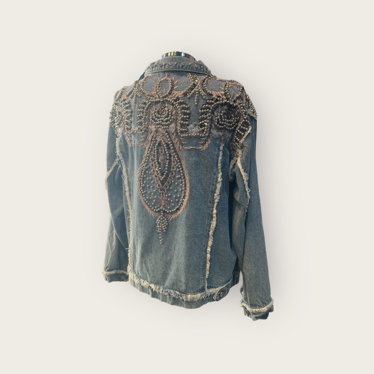 Chaqueta vaquera denim bordada
