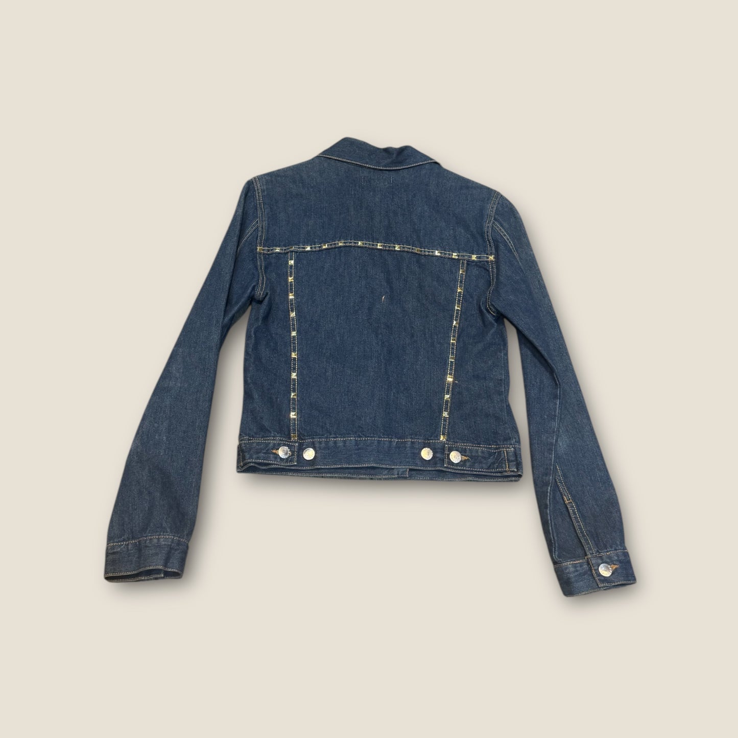 Chaqueta vaquera perlas y tachuelas