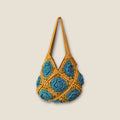 Bolso crochet con rosas