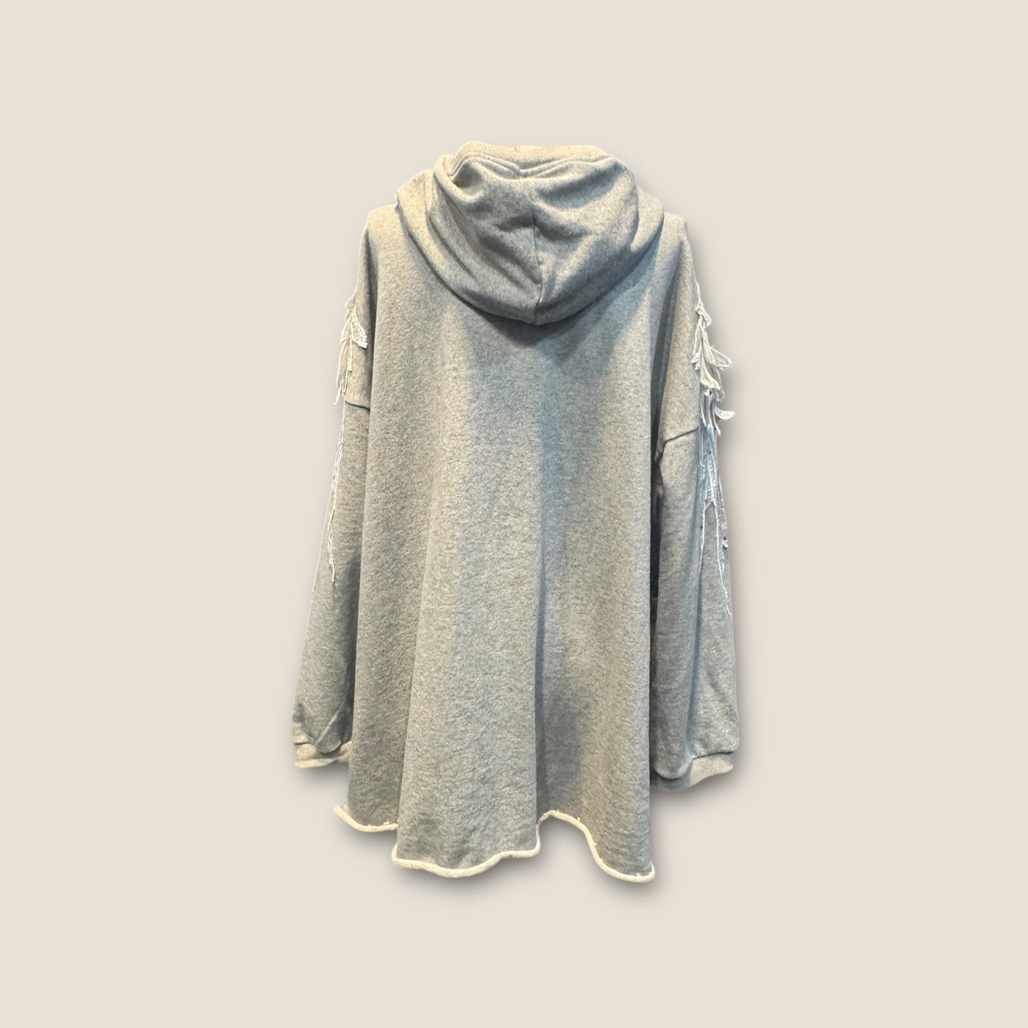 Sudadera oversize alas guipur