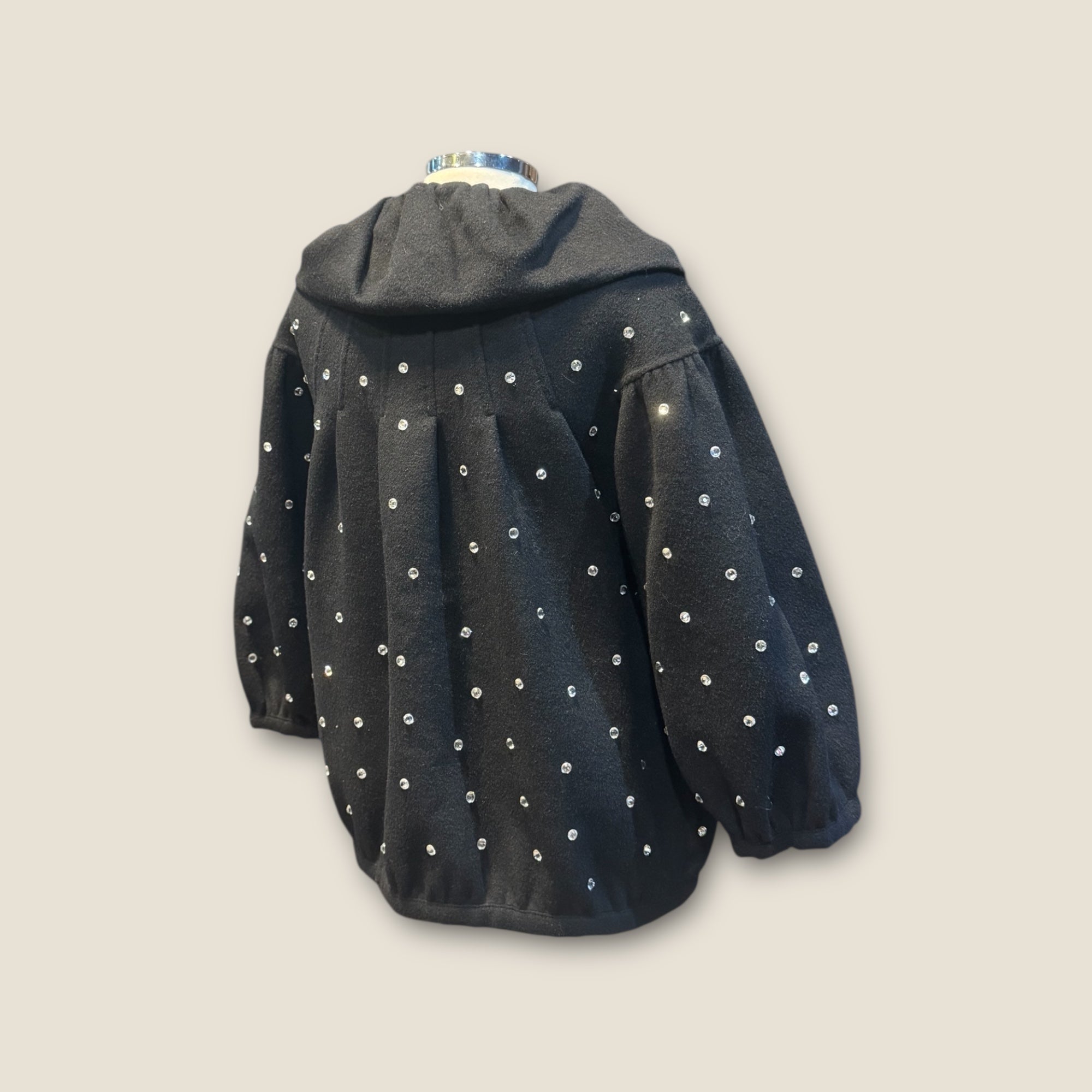 Bomber lana con strass