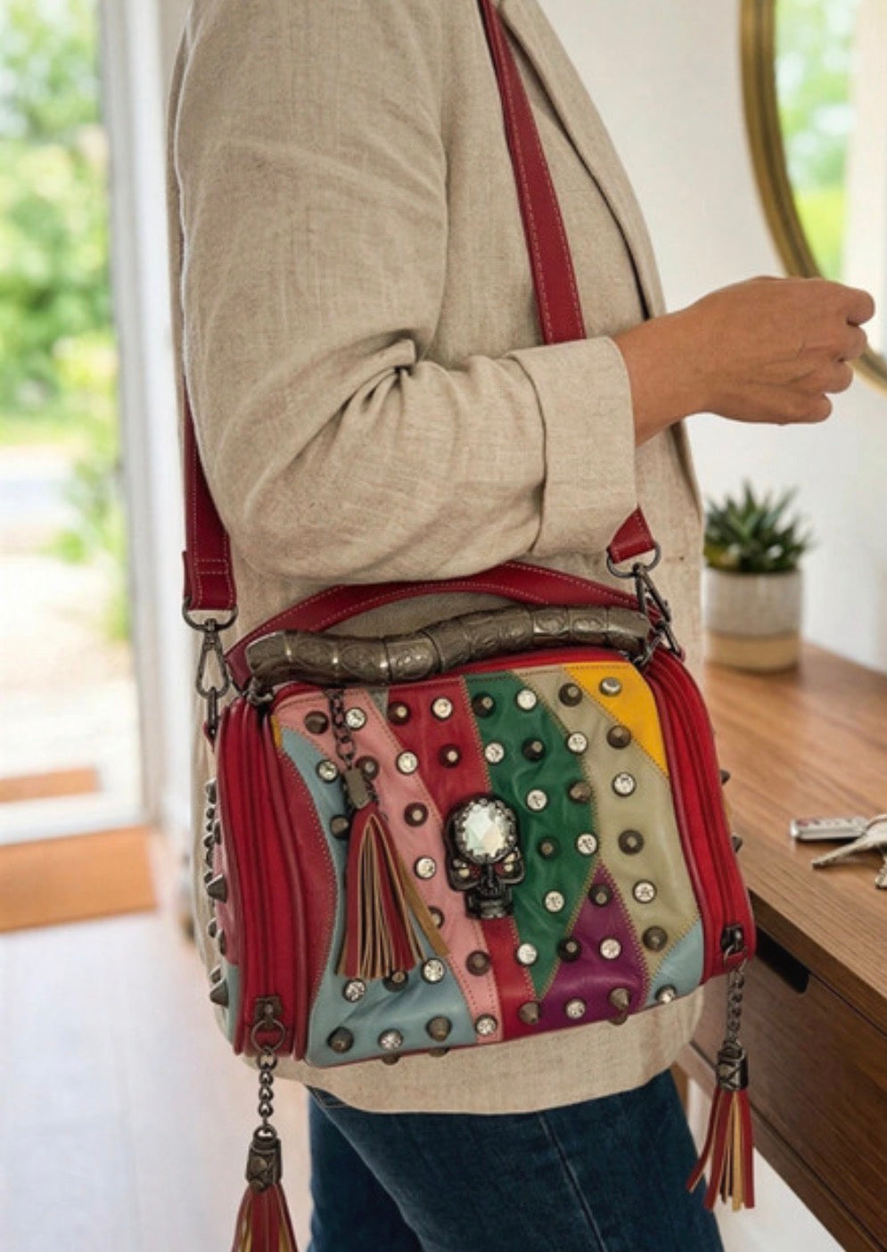 Bolso Multicolor con calavera