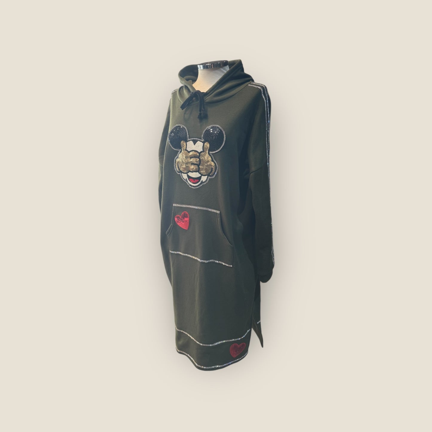 Sudadera vestido con Mickey