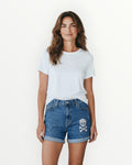 Pantalón corto calavera