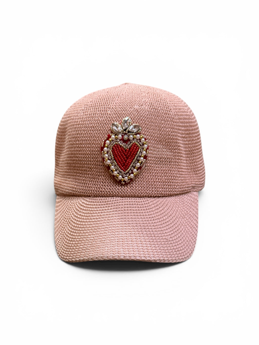 Gorra Rafia Corazón