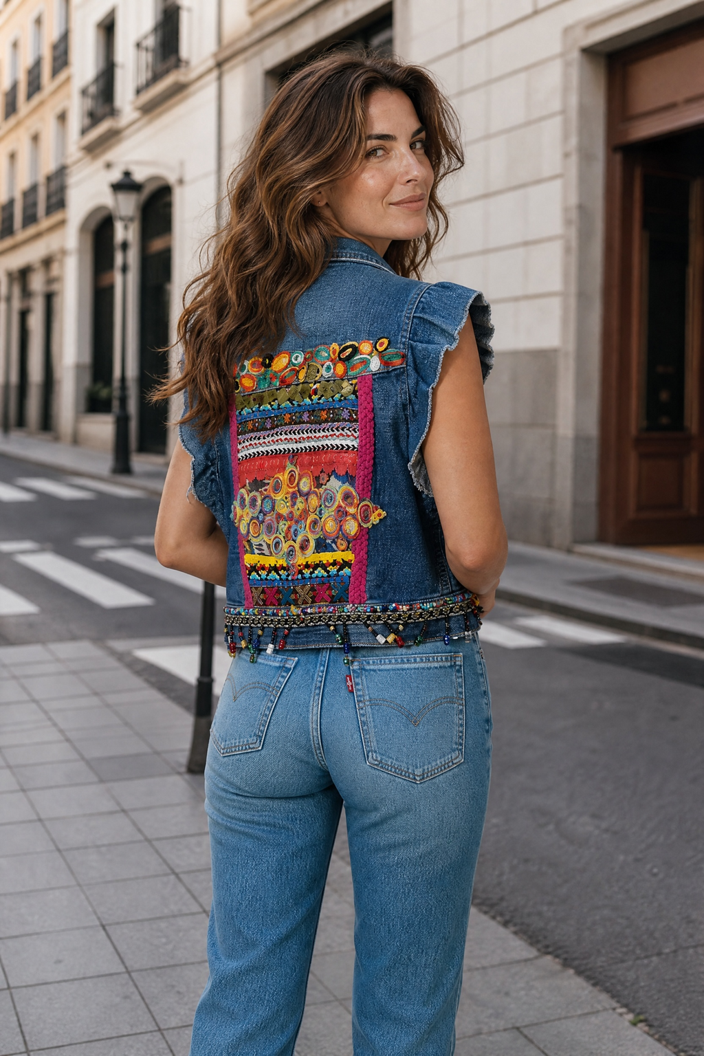 Chaleco corto boho
