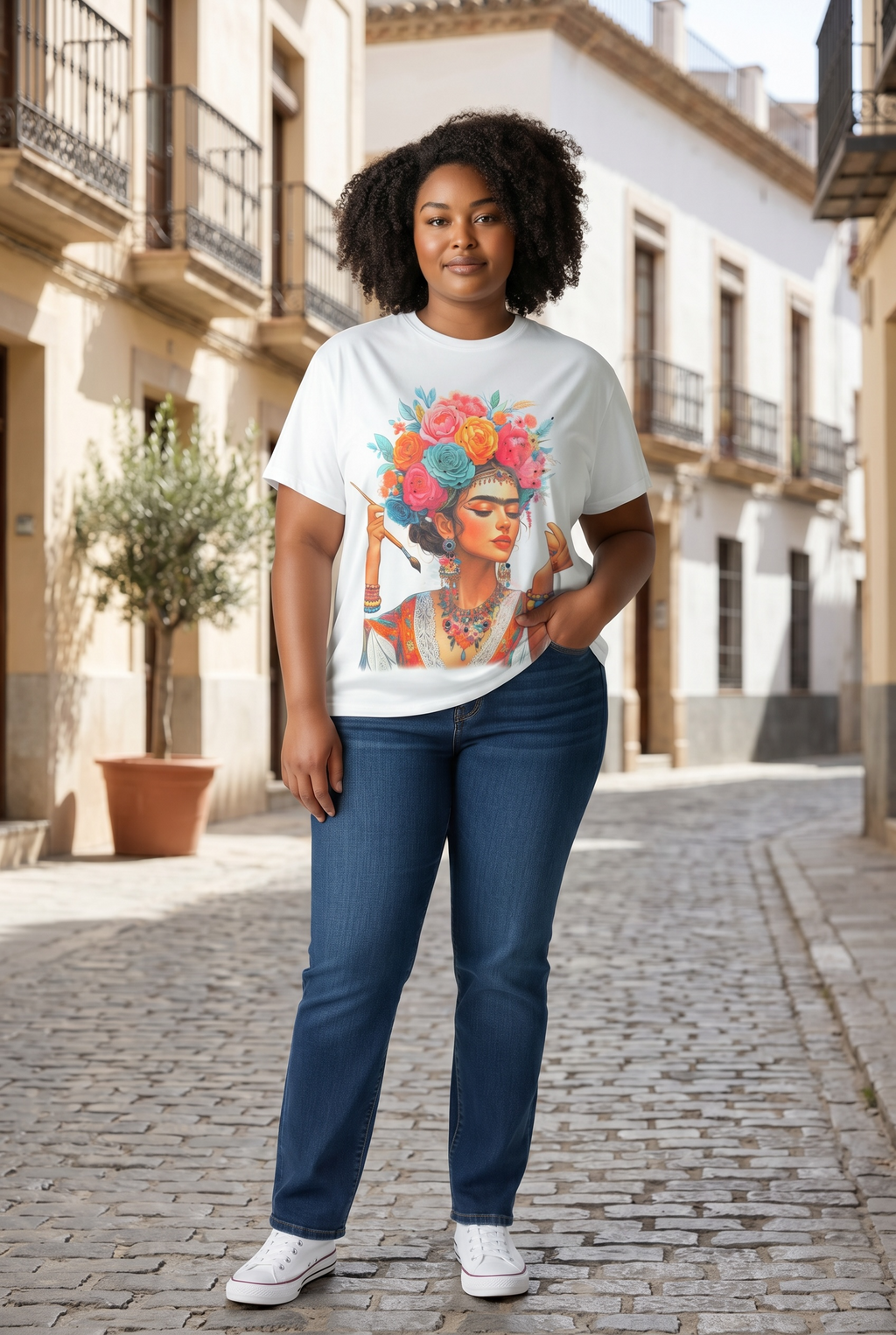Camiseta Frida Oversize