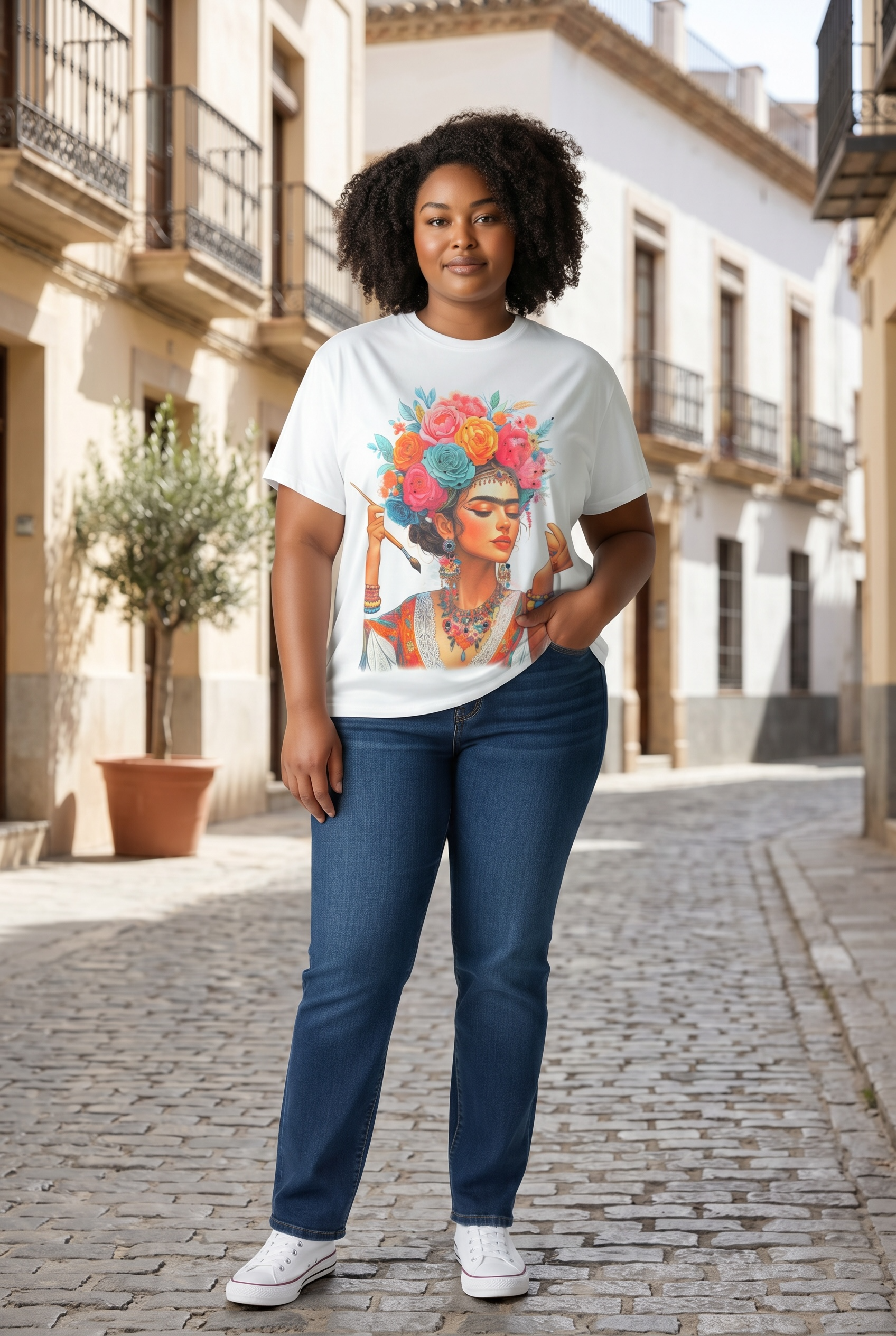 Camiseta Frida Oversize