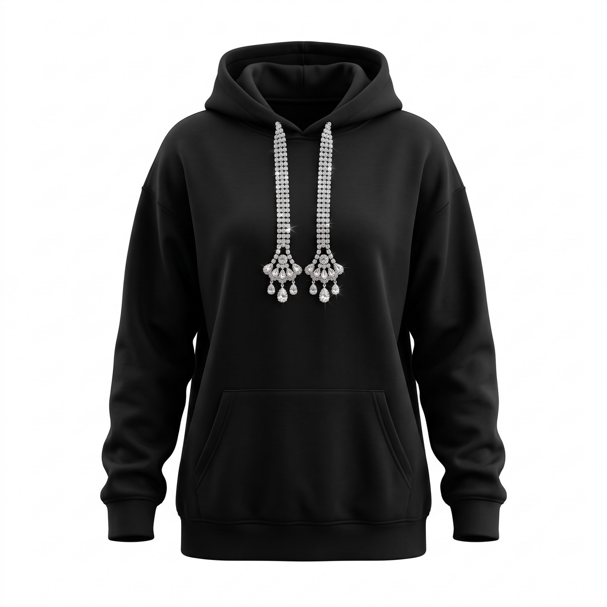 Sudadera oversize pedrería
