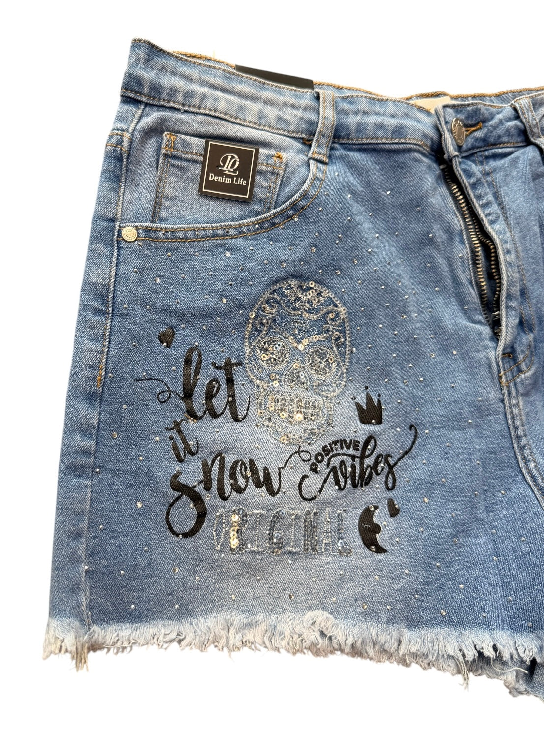 Pantalón corto calavera