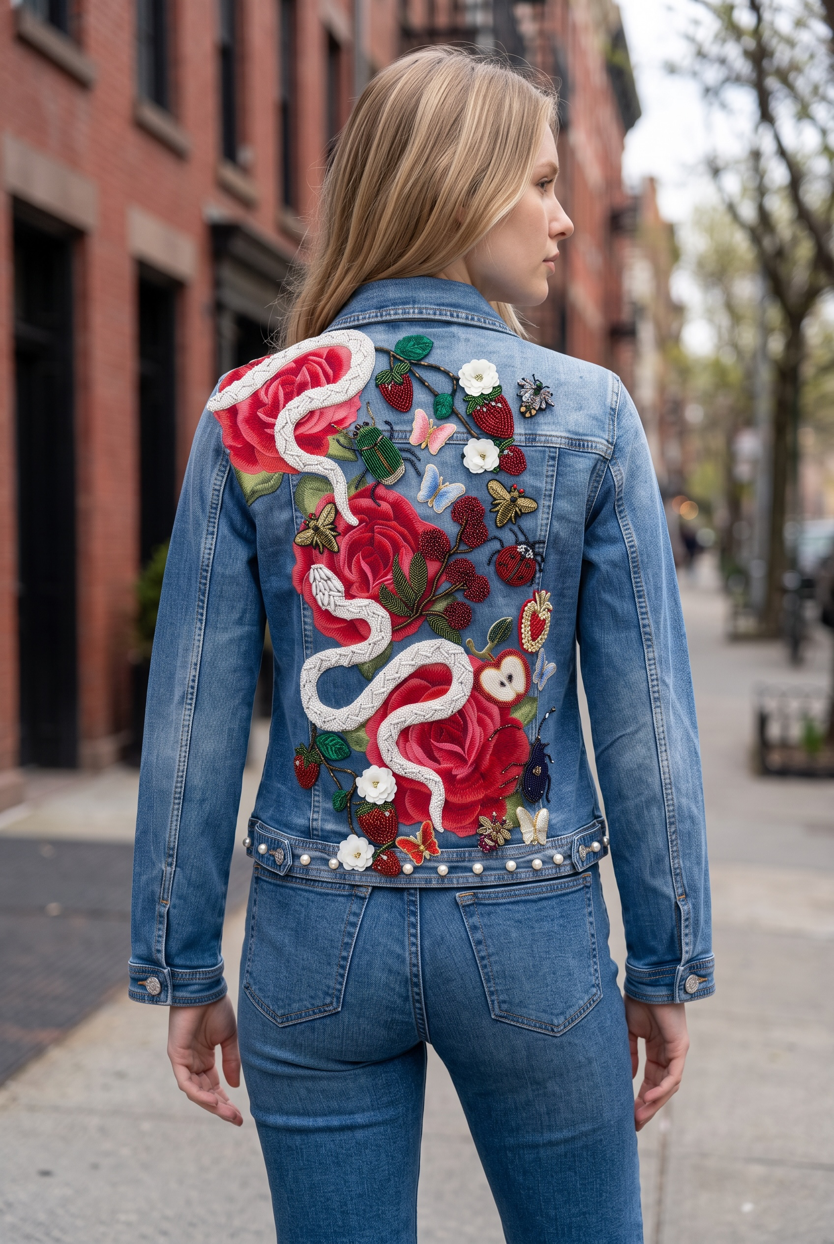 Chaqueta vaquera “El jardín del Edén”