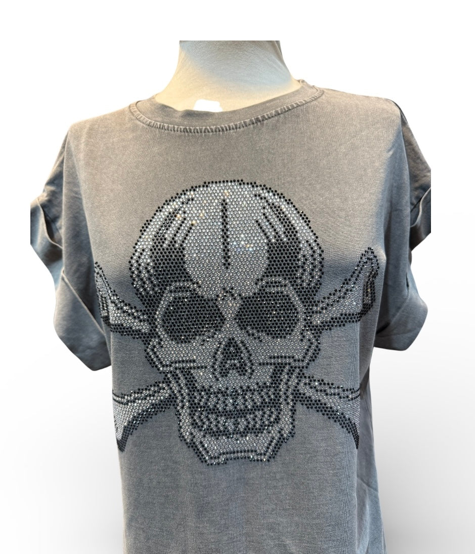 Camiseta Calavera Strass