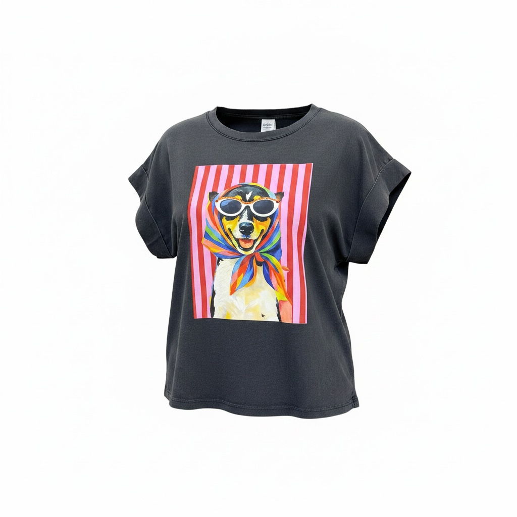 Camiseta perrito con gafas