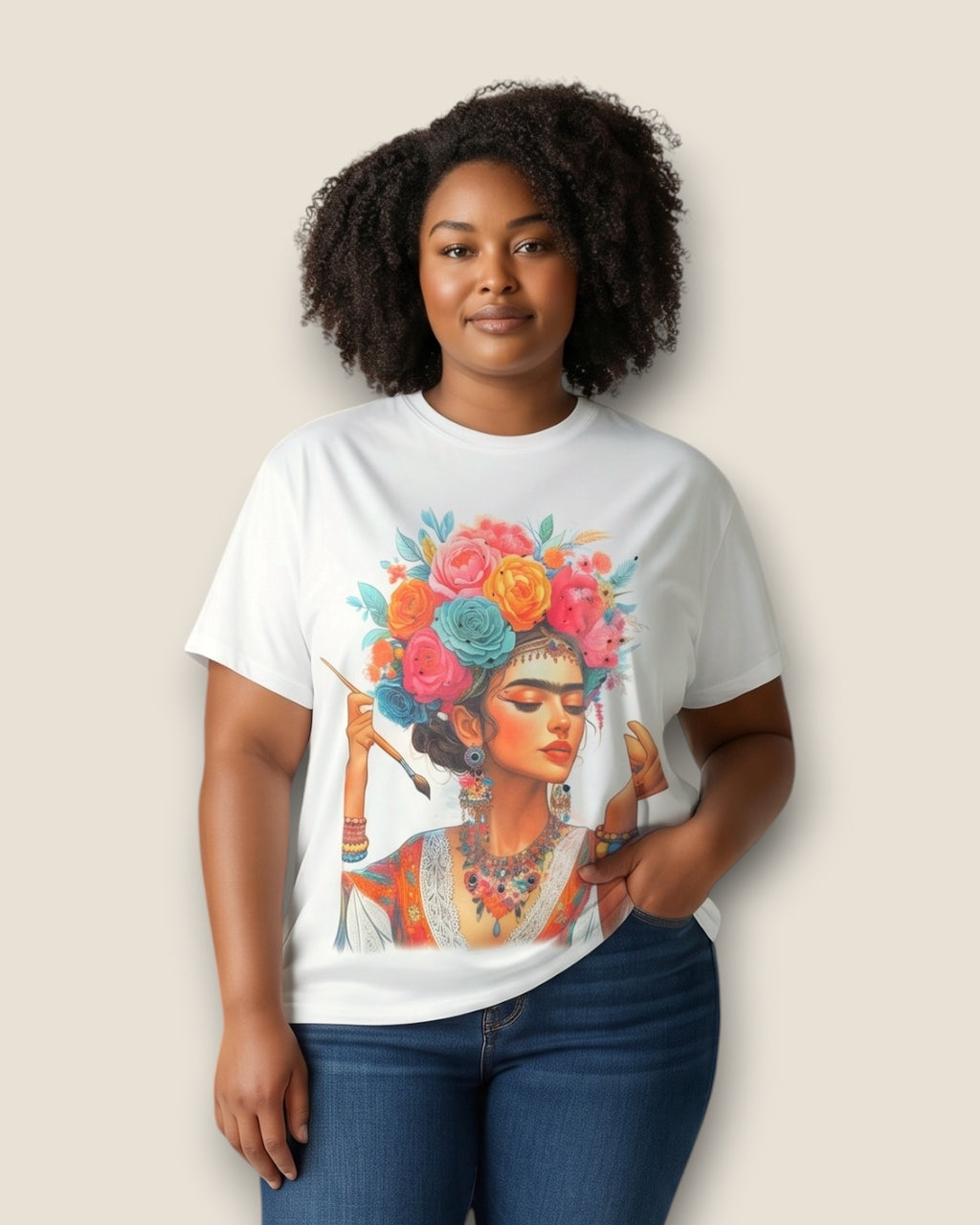 Camiseta Frida Oversize