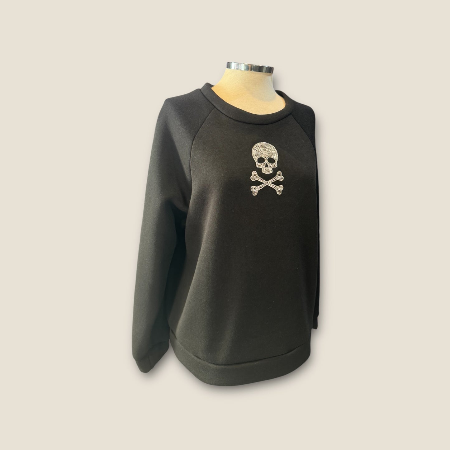 Sudadera Calavera Strass