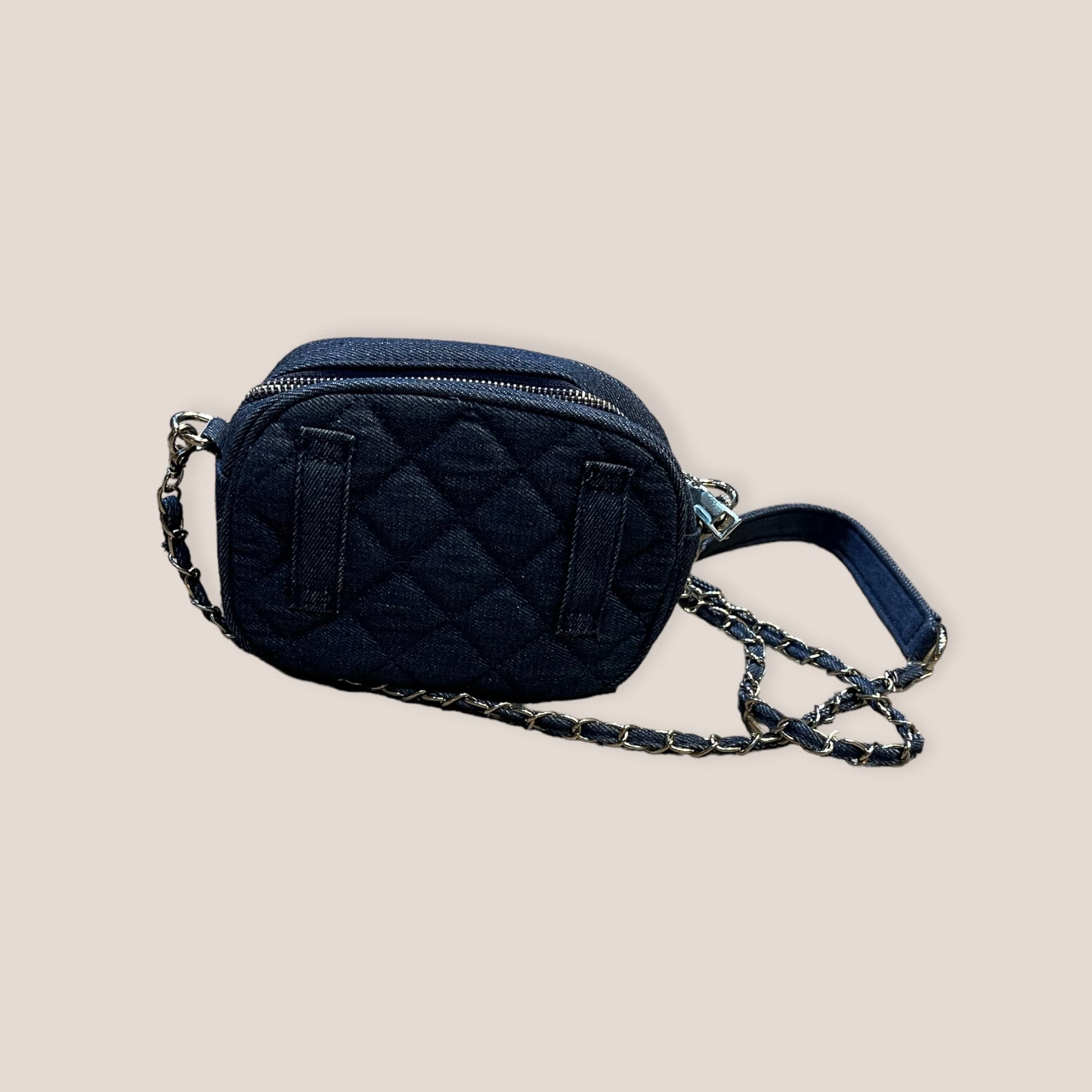 Bolso vaquero bandolera con corazon y alas strass