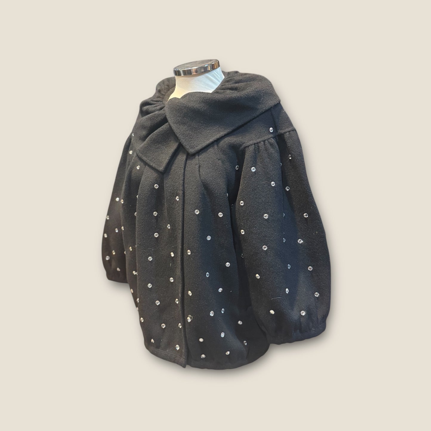 Bomber lana con strass