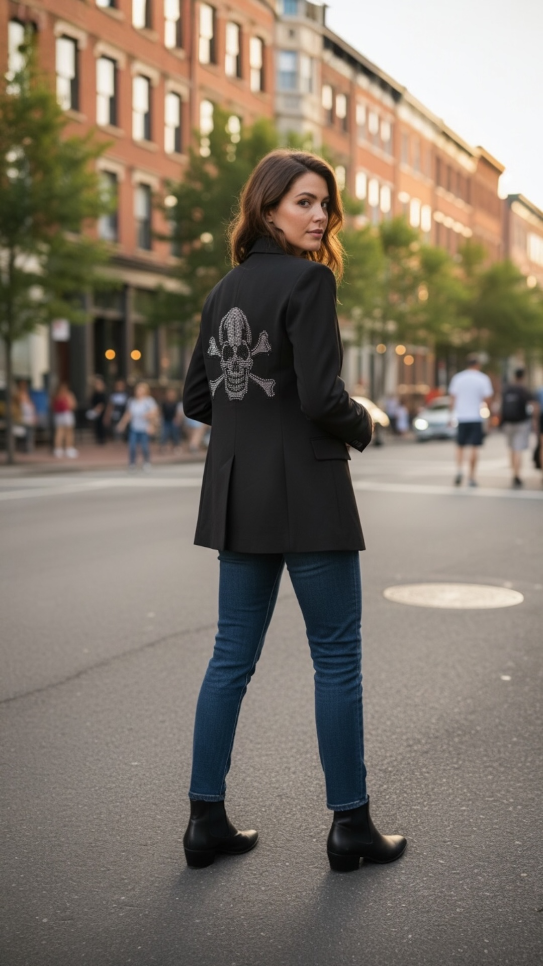 Blazer Calavera Strass