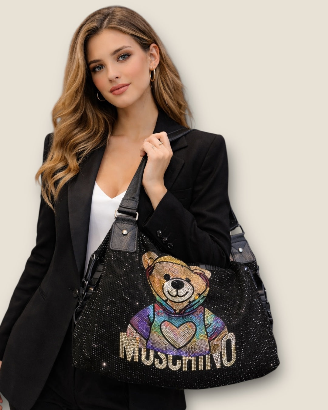 Bolso osito strass