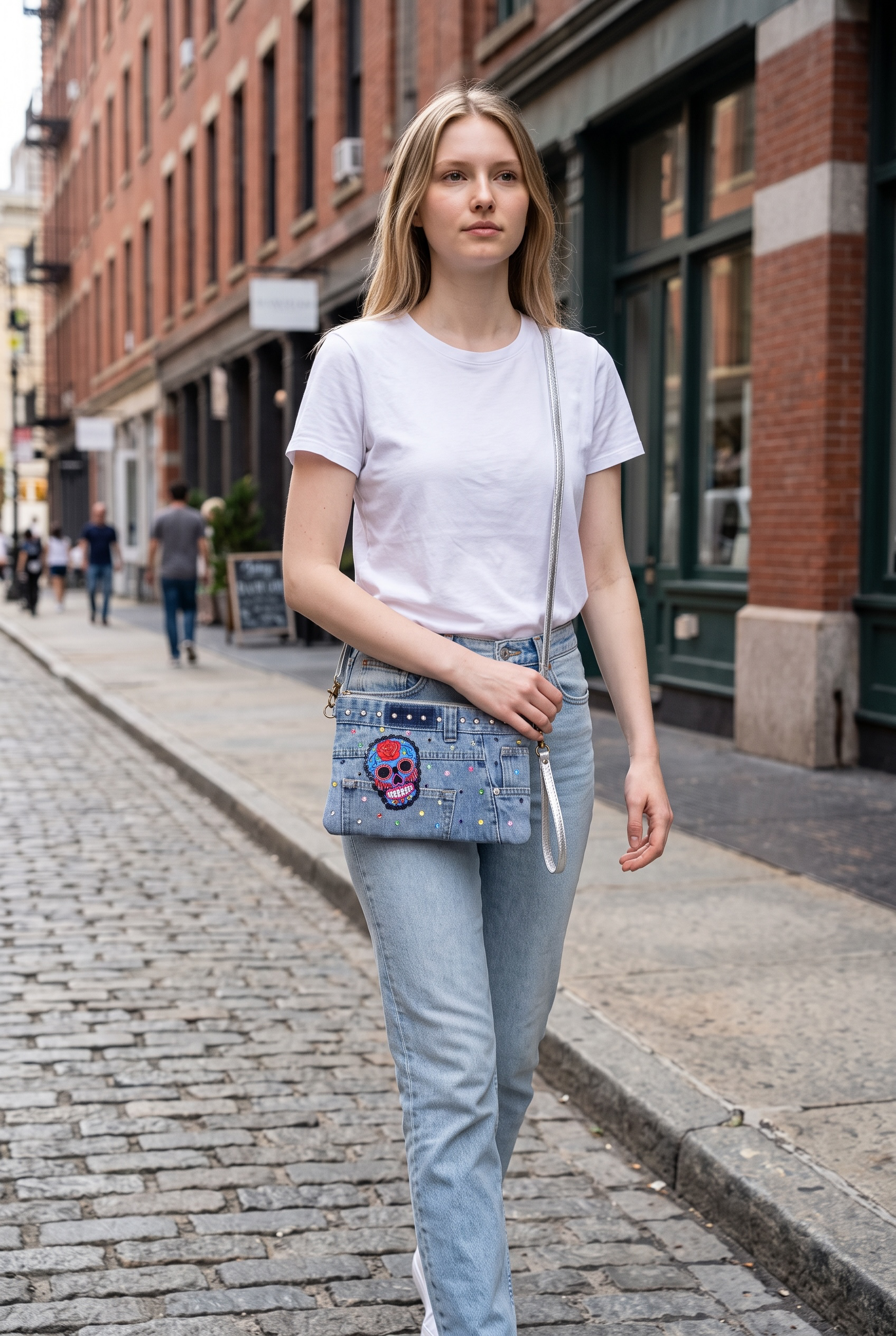 Bolso vaquero bandolera Calavera
