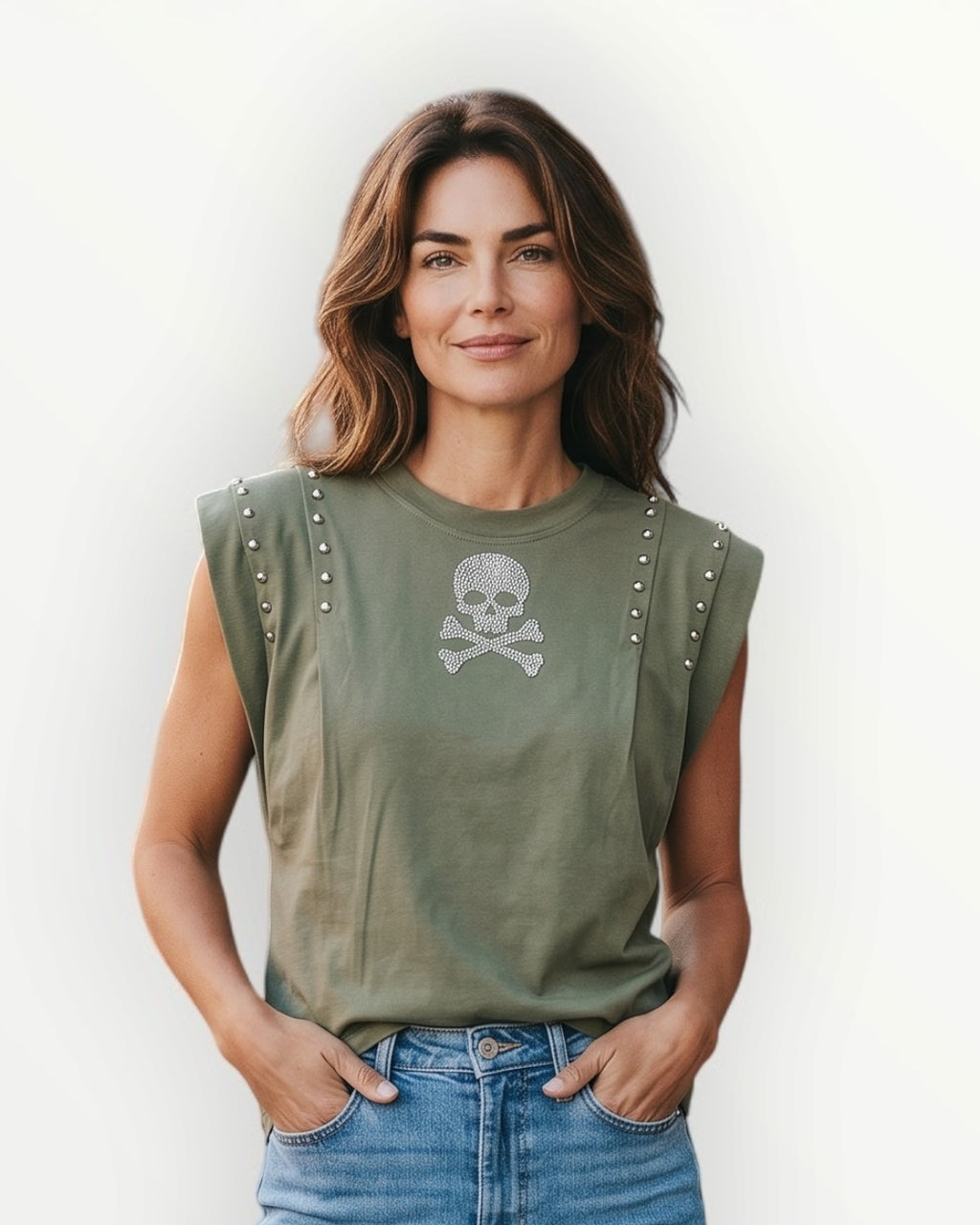 Camiseta Hombreras Calavera