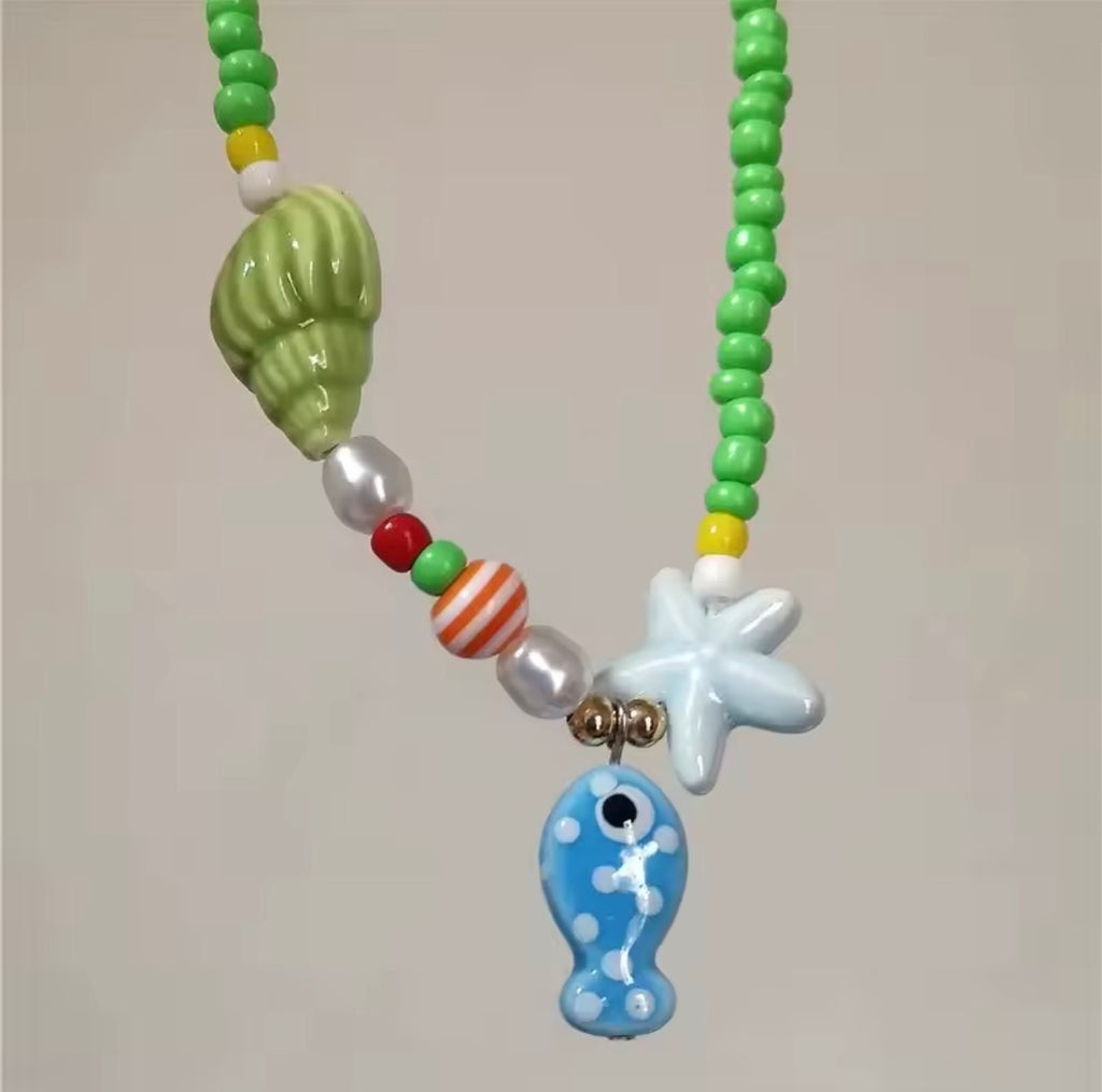 Collar abalorios Pez