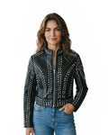 Chaqueta Biker Strass y Remaches