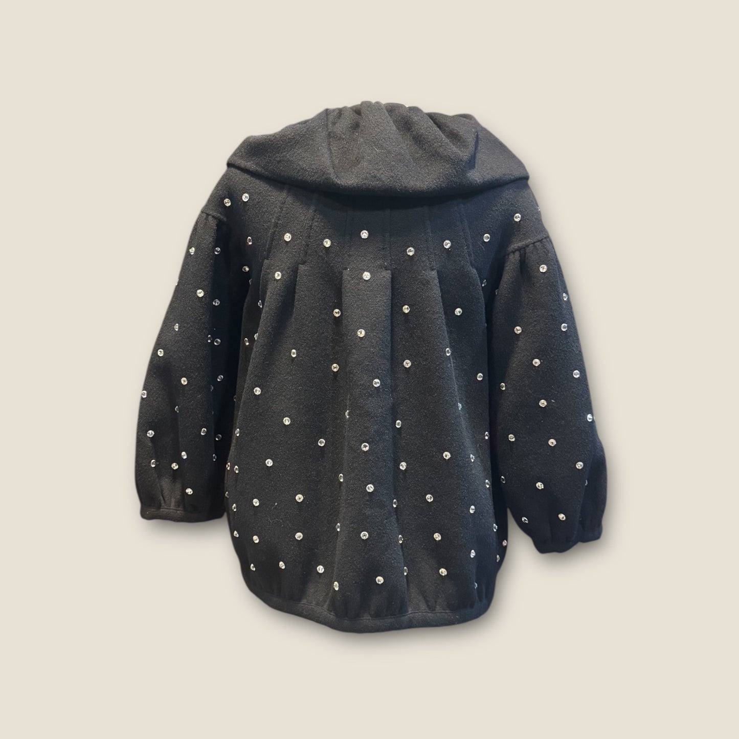 Bomber lana con strass