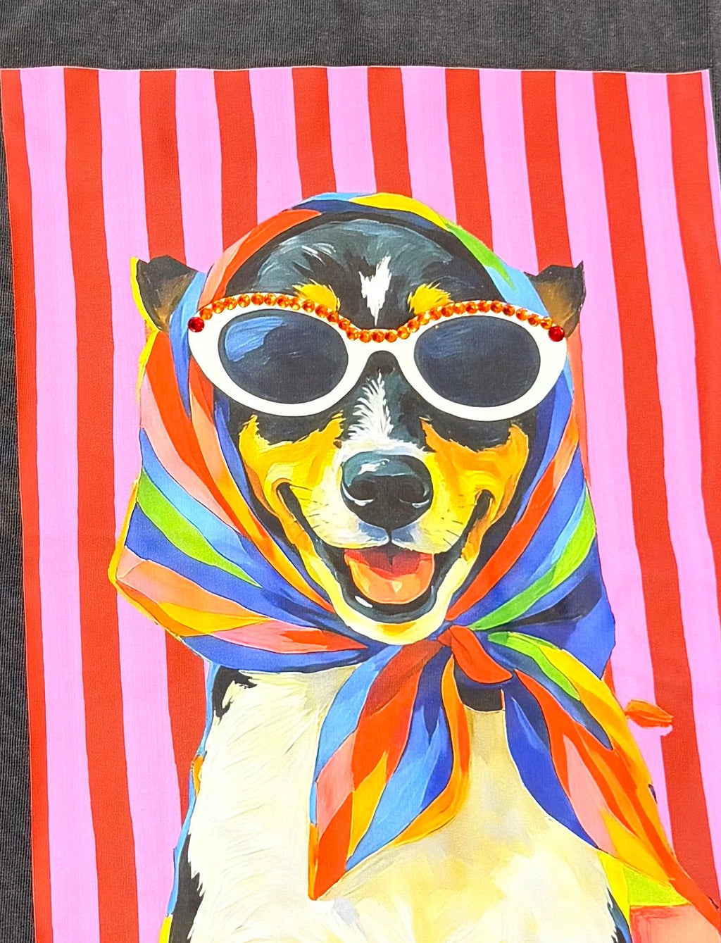 Camiseta perrito con gafas