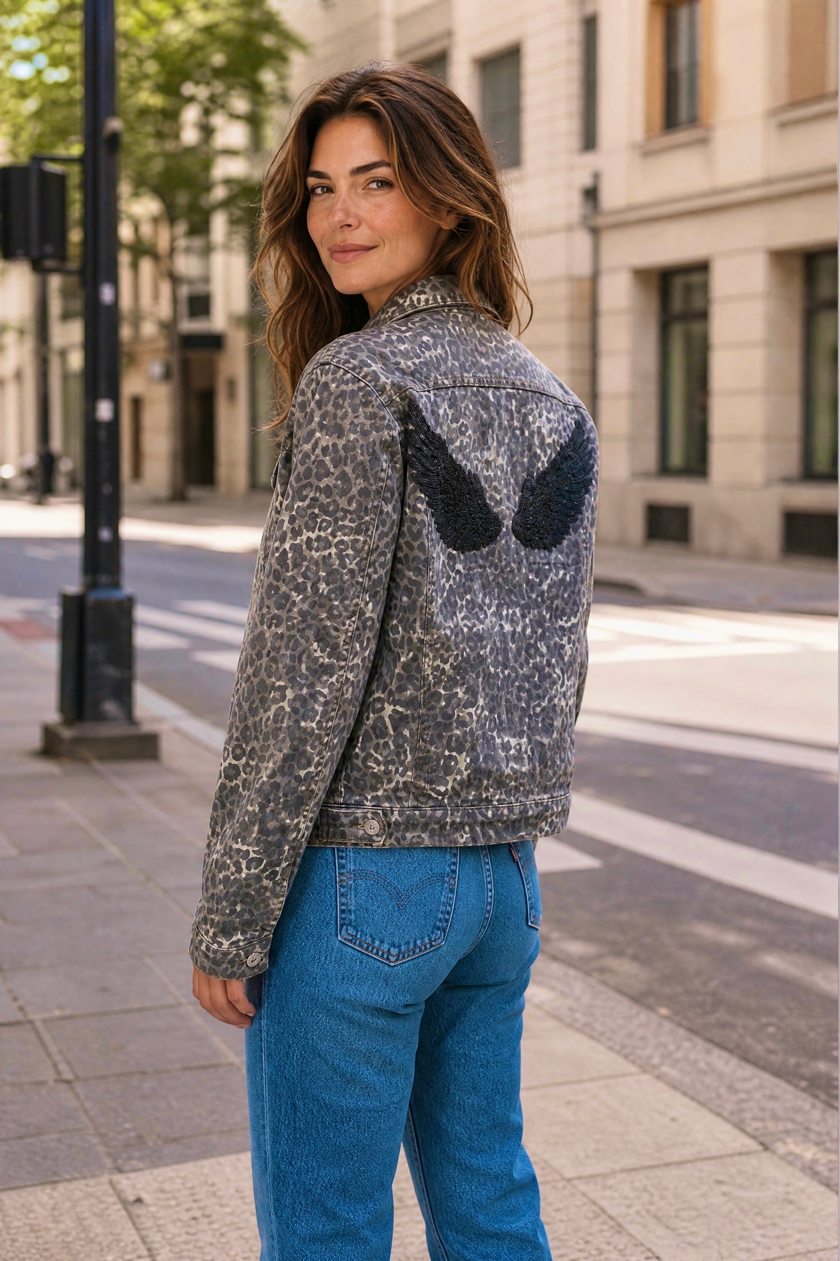 Chaqueta Animal Print Alas