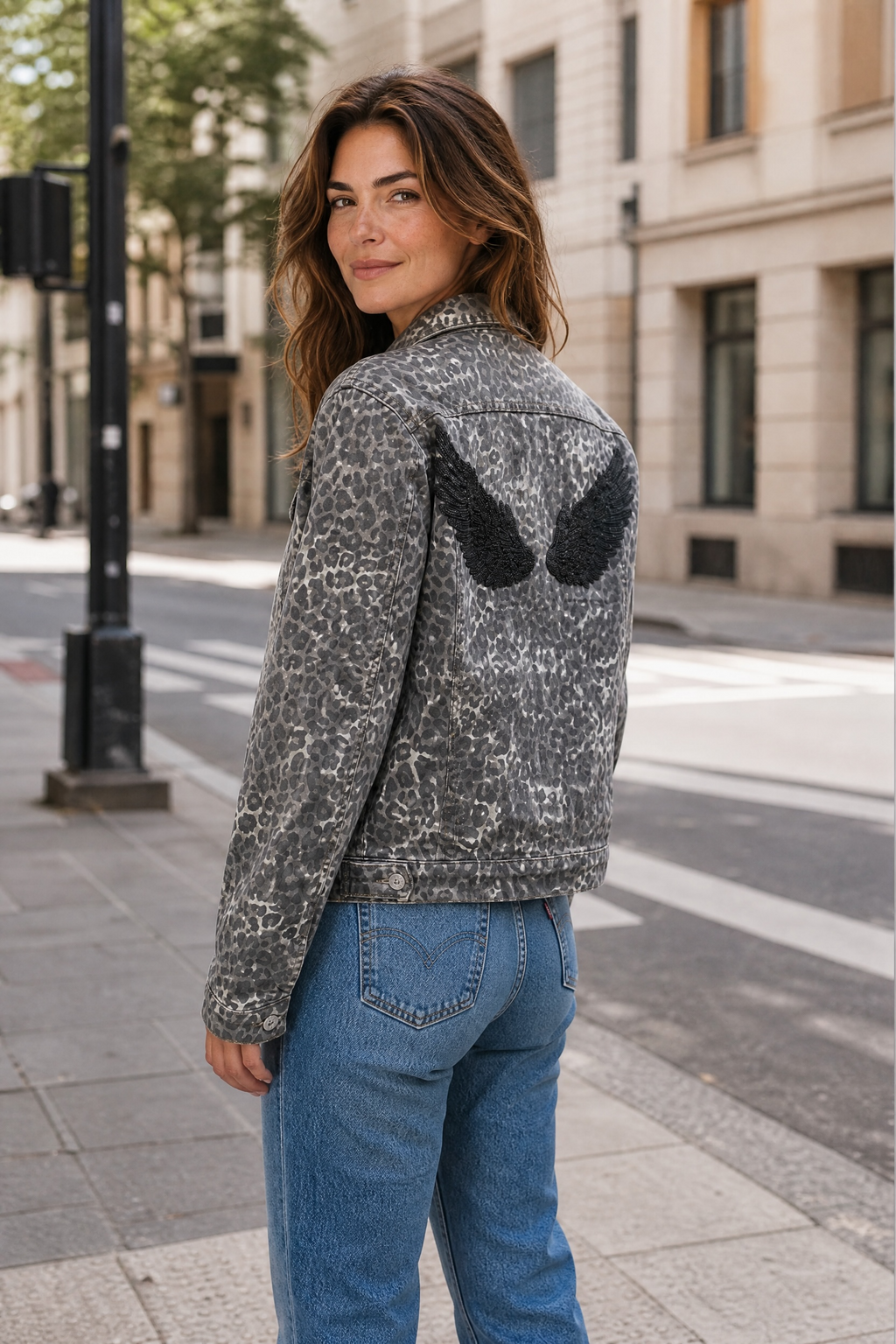 Chaqueta Animal Print Alas