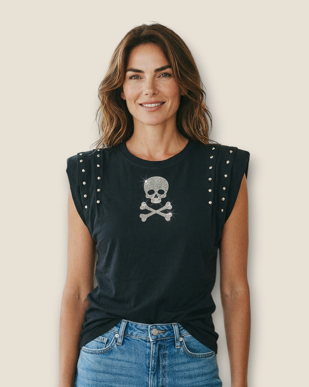 Camiseta Hombreras Calavera