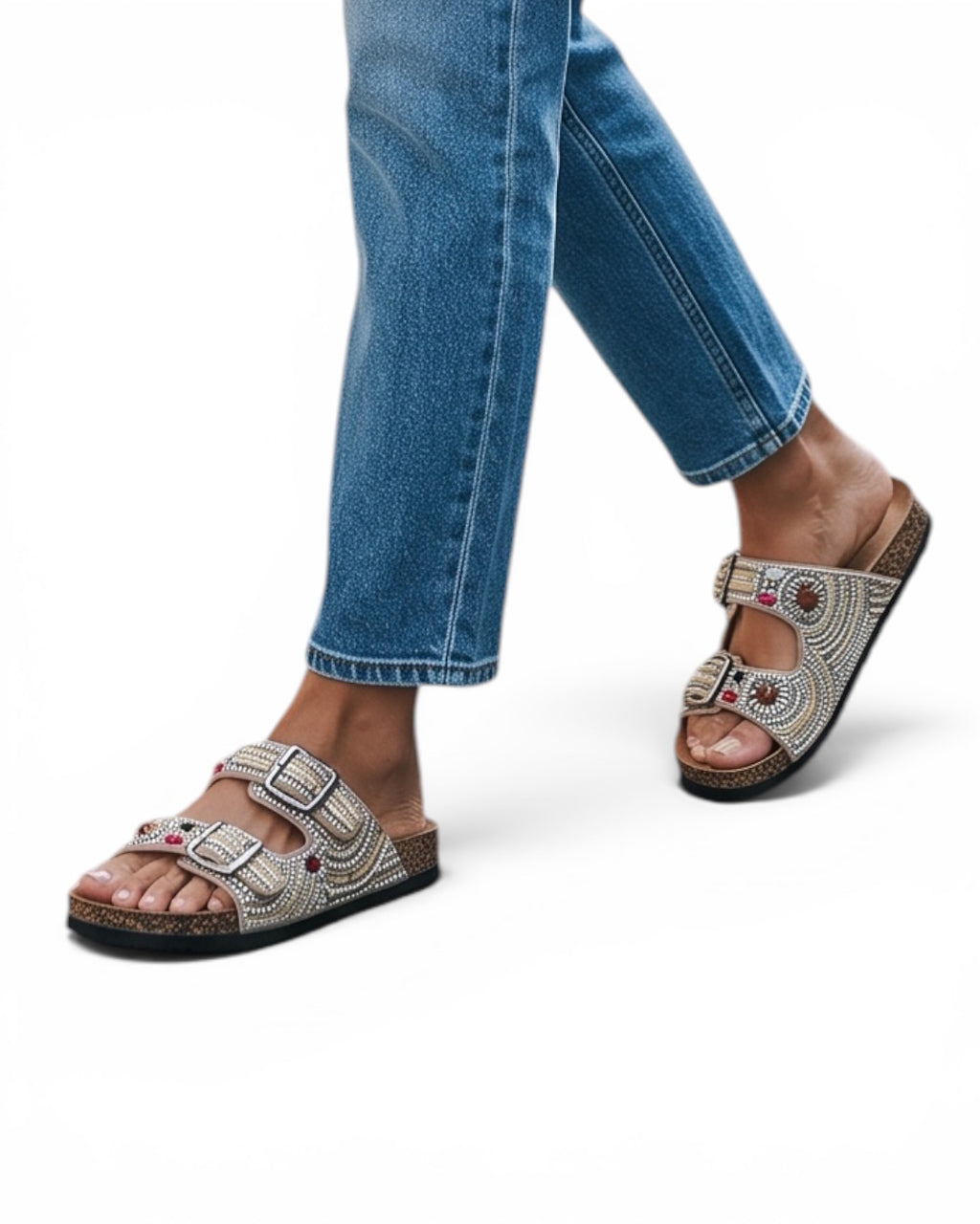 Sandalias Abalorios